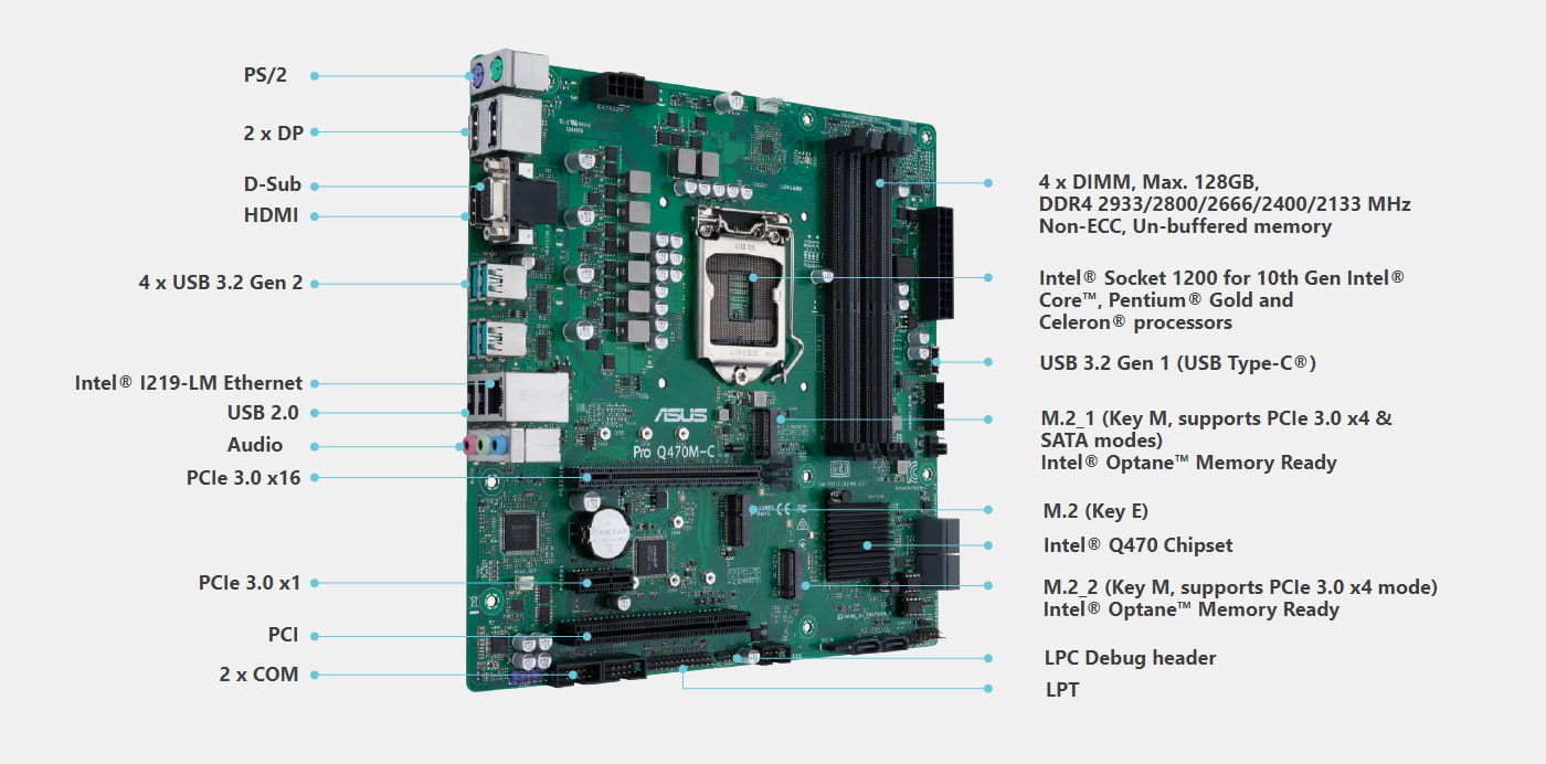 ASUS Pro Q470M-C/CSM